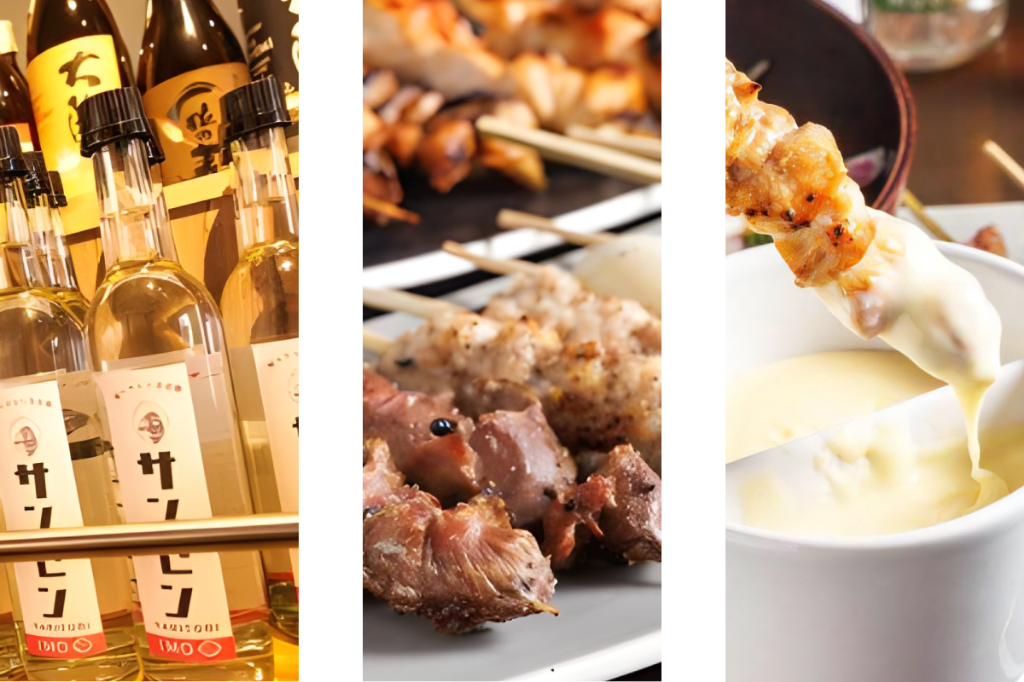 焼鳥×チーズフォンデュ